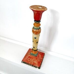 Colorful Ceramic Candlestick Holder